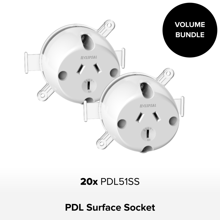Bundle - 20 x PDL Surface Socket Looping Terminal
